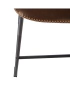 Lot de 2 Tabourets de bar Lois marron - H. 76cm