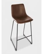 Lot de 2 Tabourets de bar Lois marron - H. 76cm
