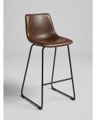 Lot de 2 Tabourets de bar Lois marron - H. 76cm