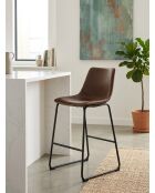 Lot de 2 Tabourets de bar Lois marron - H. 76cm