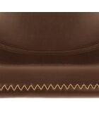 Lot de 2 Tabourets de bar Lois marron - H. 76cm