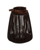 Lanterne hopia noir - H. 31cm