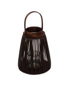 Lanterne hopia noir - H. 31cm