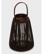 Lanterne hopia noir - H. 31cm