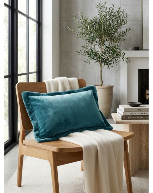 Coussin flanelle  Cuddly bleu clair - 38x58cm