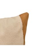 Cojín bordado Hary Modernist marrón caramelo, 35 x 75 cm