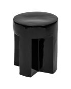 Table café totem Kriz noire - 41x34x34 cm