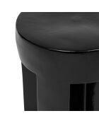 Table café totem Kriz noire - 41x34x34 cm