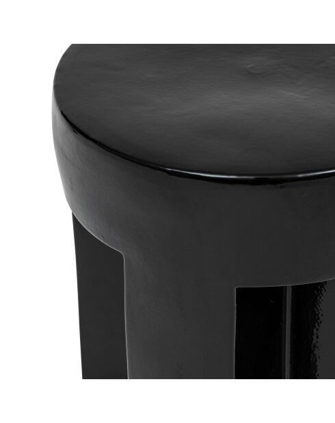 Table café totem Kriz noire - 41x34x34 cm