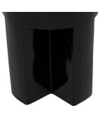 Table café totem Kriz noire - 41x34x34 cm