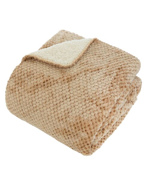 Plaid Lyno beige in lino - 130x170cm