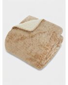 Plaid Lyno beige in lino - 130x170cm
