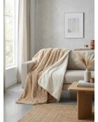 Plaid Lyno beige in lino - 130x170cm