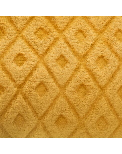 Plaid giallo in flanella diamantata - 180x230cm