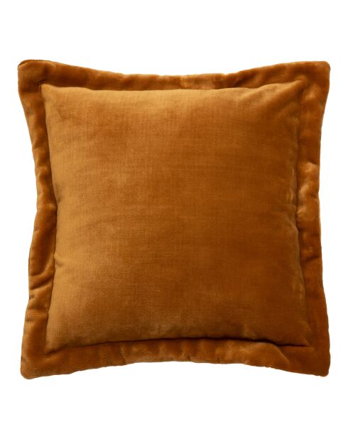 Coussin flanelle Cuddly moutarde - 53x53cm