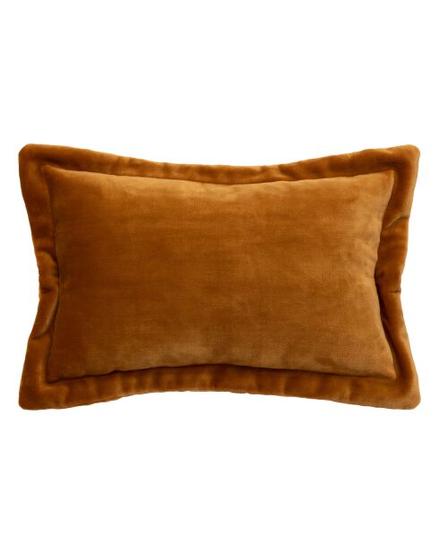 Coussin flanelle  Cuddly moutarde - 38x58cm
