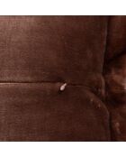 Coussin flanelle  Cuddly marron - 38x58cm