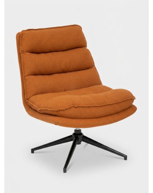 Silla giratoria Harper ámbar/negro