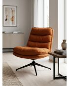 Silla giratoria Harper ámbar/negro