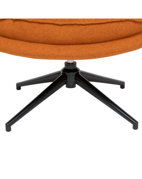 Silla giratoria Harper ámbar/negro