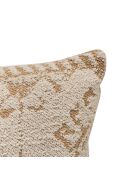 Coussin en coton Ozel ivoire - 30x50cm