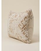 Coussin en coton Ozel ivoire - 30x50cm