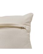Coussin en coton Ozel ivoire - 30x50cm