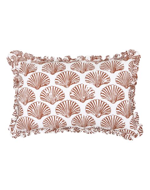 Coussin oceania terracotta - 38x58cm