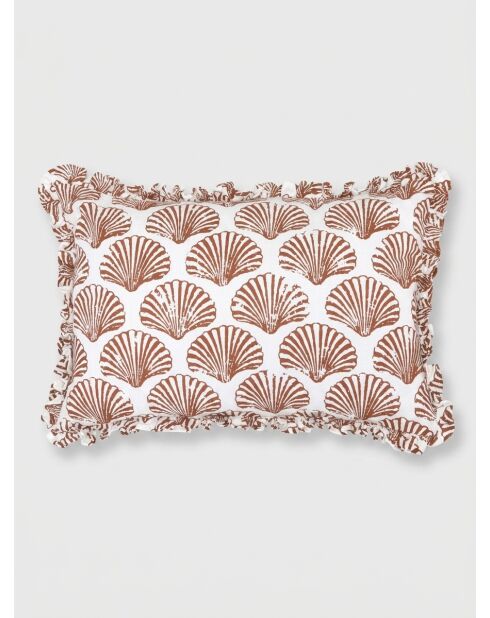 Coussin oceania terracotta - 38x58cm