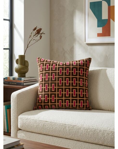 Coussin jacquard Bellissima multicolore - 40x40cm