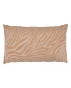 Coussin en velours Tigris beige lin - 30x50cm