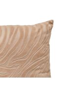 Coussin en velours Tigris beige lin - 30x50cm