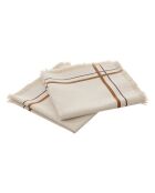 Serviette imprimé Ray beige - 40x40x2cm