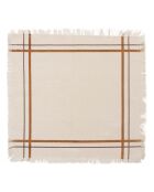 Serviette imprimé Ray beige - 40x40x2cm