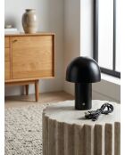Lampe fantaisie zola noir - H. 36cm