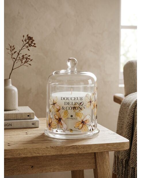 Bougie parfumée en verre marron - 240g
