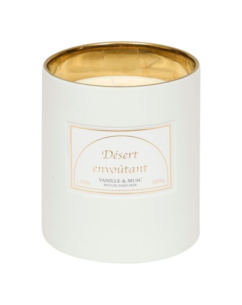 Bougie parfumée en céramique Lucia Vanille - 1800g