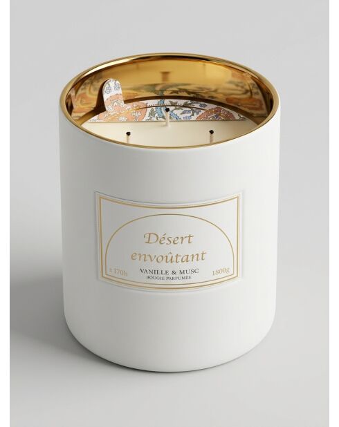 Bougie parfumée en céramique Lucia Vanille - 1800g
