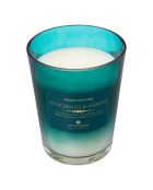 Bougie parfumée en verre bleu canard - 855g