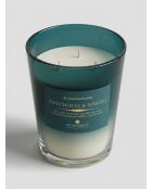 Bougie parfumée en verre bleu canard - 855g