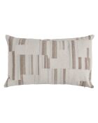 Calix Jacquard-Chenille-Kissen aus Leinen, 30 x 50 cm, Beige