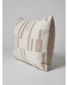 Calix Jacquard-Chenille-Kissen aus Leinen, 30 x 50 cm, Beige