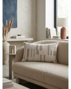 Calix Jacquard-Chenille-Kissen aus Leinen, 30 x 50 cm, Beige