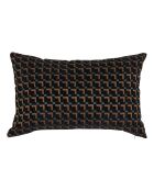Coussin Jacquard noir - 38x58cm