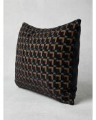 Coussin Jacquard noir - 38x58cm