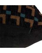 Coussin Jacquard noir - 38x58cm