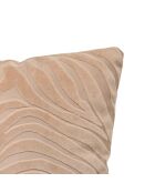 Coussin en velours Tigris beige lin - 40x40cm