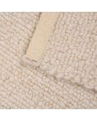Tapis effet laine Volna taupe - 80x200cm