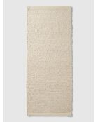 Tapis effet laine Volna taupe - 80x200cm