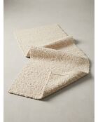 Tapis effet laine Volna taupe - 80x200cm
